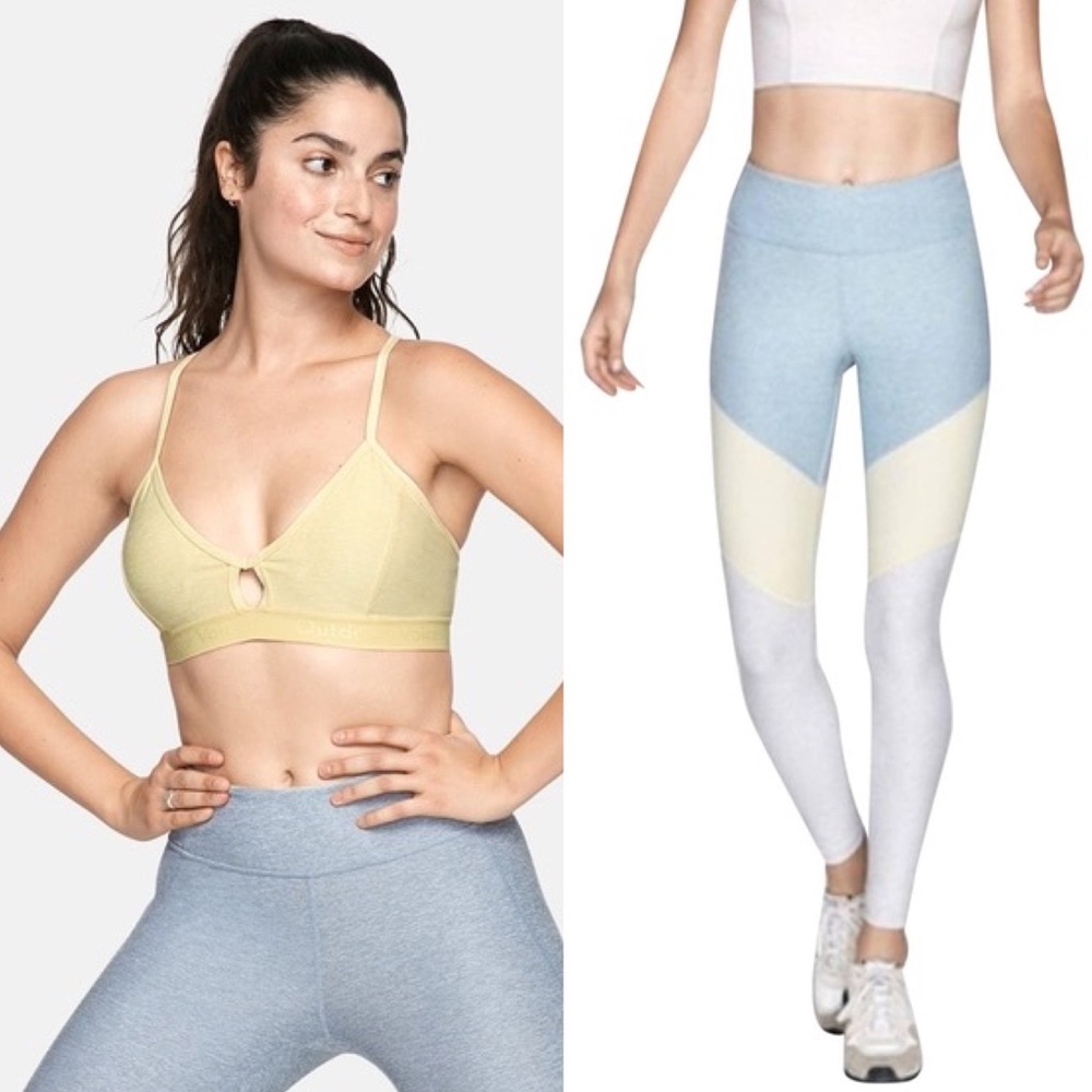 RARE outdoor voices steeplechase bra + springs legging size S